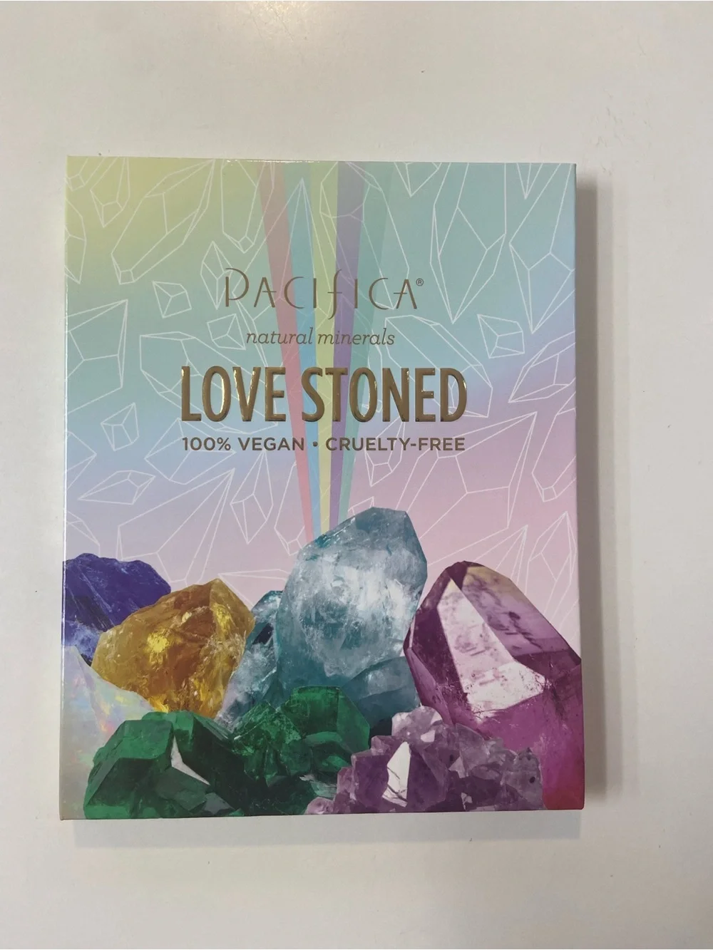 Pacifica Love Stoned Crystal Themed Eyeshadow Palette brand new never used